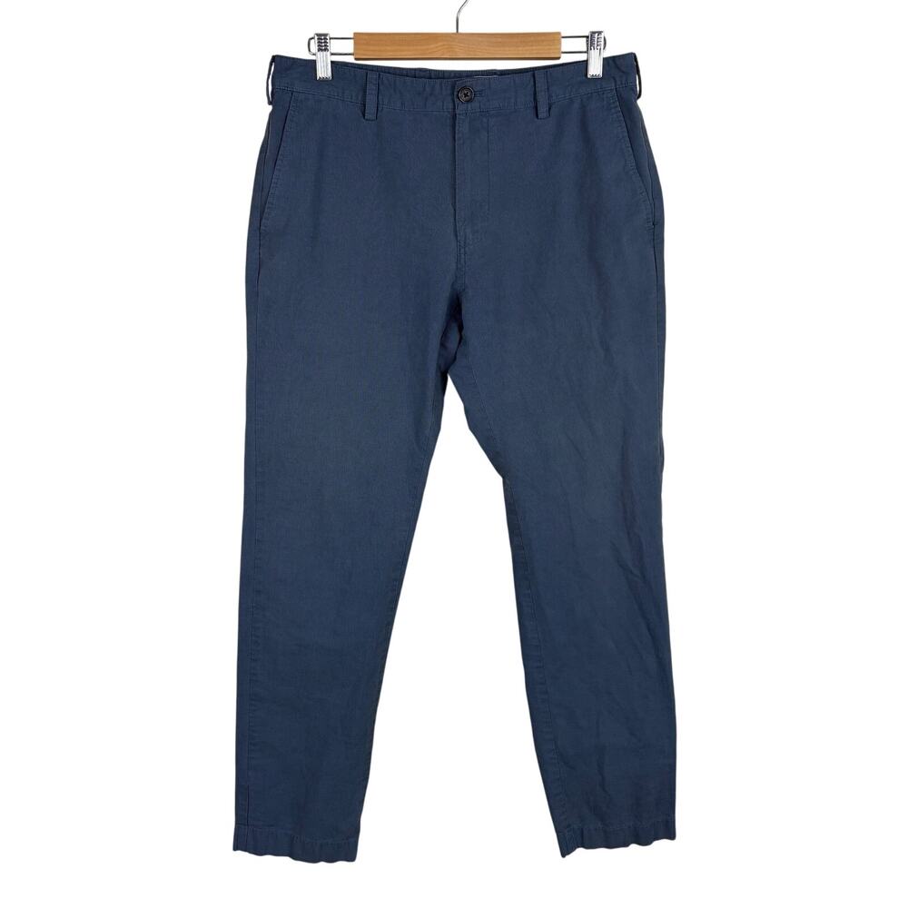 Brooks Brothers Slim Fit Chino Pants Blue Mens Size 34x32 Workwear Office Career